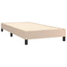 Pat box spring cu saltea, cappuccino, 100x200cm piele ecologică - WALTI WALTI