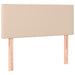 Pat box spring cu saltea, cappuccino, 100x200cm piele ecologică - WALTI WALTI
