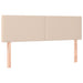 Pat box spring cu saltea, cappuccino, 140x190cm piele ecologică - WALTI WALTI