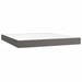 Pat box spring cu saltea, gri, 180x200 cm, piele ecologică - WALTI WALTI