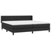 Pat box spring cu saltea, negru, 200x200 cm, piele ecologică - WALTI WALTI