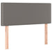 Pat box spring cu saltea, gri, 80x200 cm, piele ecologică - WALTI WALTI