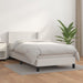 Pat box spring cu saltea, alb, 100x200 cm, piele ecologică - WALTI WALTI
