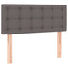Pat box spring cu saltea, gri, 80x200 cm, piele ecologică - WALTI WALTI