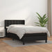 Pat box spring cu saltea, negru, 100x200 cm, piele ecologică - WALTI WALTI