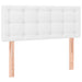 Pat box spring cu saltea, alb, 100x200 cm, piele ecologică - WALTI WALTI