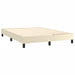 Pat box spring cu saltea, crem, 140x200 cm, piele ecologică - WALTI WALTI