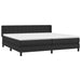 Pat box spring cu saltea, negru, 200x200 cm, piele ecologică - WALTI WALTI