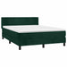 Pat box spring cu saltea, verde închis, 140x190 cm, catifea - WALTI WALTI