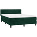Pat box spring cu saltea, verde închis, 140x200 cm, catifea - WALTI WALTI