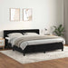 Pat box spring cu saltea, negru, 160x200 cm, catifea - WALTI WALTI