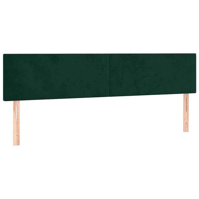 Pat box spring cu saltea, verde închis, 160x200 cm, catifea - WALTI WALTI