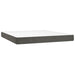 Pat box spring cu saltea, gri închis, 180x200 cm, catifea - WALTI WALTI