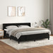 Pat box spring cu saltea, negru, 180x200 cm, catifea - WALTI WALTI