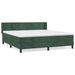Pat box spring cu saltea, verde închis, 180x200 cm, catifea - WALTI WALTI