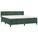 Pat box spring cu saltea, verde închis, 180x200 cm, catifea - WALTI WALTI