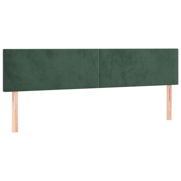 Pat box spring cu saltea, verde închis, 180x200 cm, catifea - WALTI WALTI