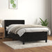 Pat box spring cu saltea, negru, 90x190 cm, catifea - WALTI WALTI