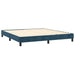 Pat box spring cu saltea, albastru închis, 160x200 cm, catifea - WALTI WALTI
