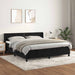 Pat box spring cu saltea, negru, 180x200 cm, catifea - WALTI WALTI
