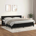 Pat box spring cu saltea, negru, 200x200 cm, catifea - WALTI WALTI