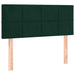 Pat box spring cu saltea, verde închis, 100x200 cm, catifea - WALTI WALTI