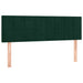Pat box spring cu saltea, verde închis, 140x190 cm, catifea - WALTI WALTI