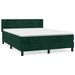 Pat box spring cu saltea, verde închis, 140x200 cm, catifea - WALTI WALTI