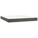Pat box spring cu saltea, gri închis, 160x200 cm, catifea - WALTI WALTI