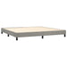 Pat box spring cu saltea, gri deschis, 200x200 cm, catifea - WALTI WALTI