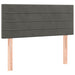 Pat box spring cu saltea, gri închis, 90x190 cm, catifea - WALTI WALTI