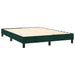 Pat box spring cu saltea, verde închis, 140x190 cm, catifea - WALTI WALTI