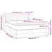 Pat box spring cu saltea, gri închis, 140x200 cm, catifea - WALTI WALTI