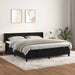 Pat box spring cu saltea, negru, 180x200 cm, catifea - WALTI WALTI