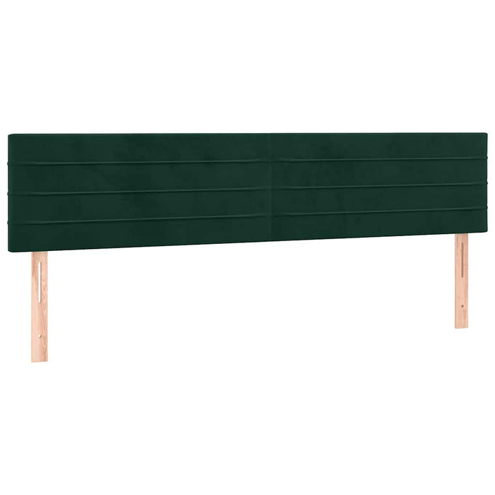 Pat box spring cu saltea, verde închis, 180x200 cm, catifea - WALTI WALTI