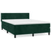 Pat box spring cu saltea, verde închis, 140x200 cm, catifea - WALTI WALTI