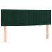 Pat box spring cu saltea, verde închis, 140x200 cm, catifea - WALTI WALTI
