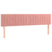 Pat box spring cu saltea, roz, 160x200 cm, catifea - WALTI WALTI