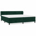 Pat box spring cu saltea, verde închis, 200x200 cm, catifea - WALTI WALTI