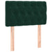Pat box spring cu saltea, verde închis, 80x200 cm, catifea - WALTI WALTI