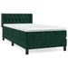 Pat box spring cu saltea, verde închis, 90x190 cm, catifea - WALTI WALTI