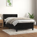 Pat box spring cu saltea, negru, 100x200 cm, catifea - WALTI WALTI
