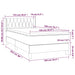 Pat box spring cu saltea, roz, 100x200 cm, catifea - WALTI WALTI