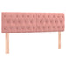 Pat box spring cu saltea, roz, 140x190 cm, catifea - WALTI WALTI