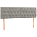 Pat box spring cu saltea, gri deschis, 140x200 cm, catifea - WALTI WALTI