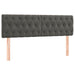 Pat box spring cu saltea, gri închis, 140x200 cm, catifea - WALTI WALTI
