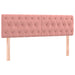 Pat box spring cu saltea, roz, 160x200 cm, catifea - WALTI WALTI