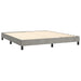 Pat box spring cu saltea, gri deschis, 180x200 cm, catifea - WALTI WALTI