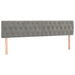 Pat box spring cu saltea, gri deschis, 180x200 cm, catifea - WALTI WALTI