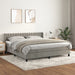 Pat box spring cu saltea, gri deschis, 180x200 cm, catifea - WALTI WALTI
